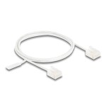 Delock rj45 cable de red cat.6 utp ultra slim 1 m blanco con kurzen machon