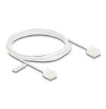 Delock rj45 cable de red cat.6 utp ultra slim 2 m blanco con kurzen machon