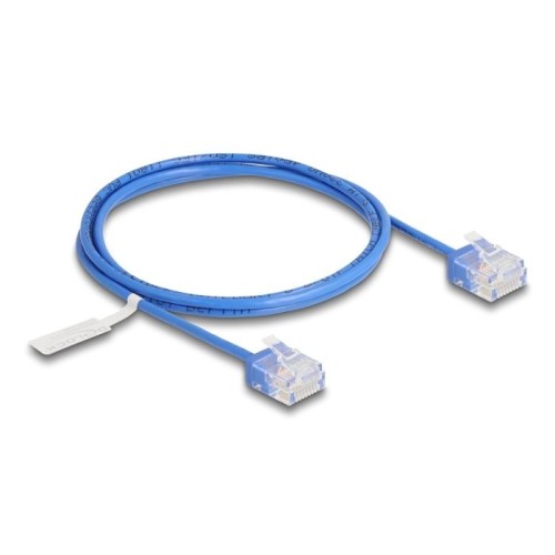 Delock rj45 cable de red cat.6 utp ultra slim 1 m aal con kurzen machon