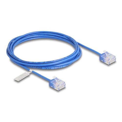 Delock rj45 cable de red cat.6 utp ultra slim 2 m aal con kurzen machon
