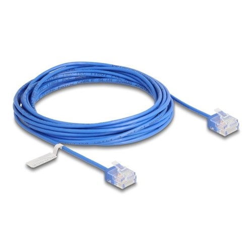 Delock rj45 cable de red cat.6 utp ultra slim 5 m aal con kurzen machon
