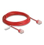 Delock rj45 cable de red cat.6 utp ultra slim 5 m rojo con kurzen machon