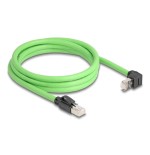 Delock rj45 cable de red cat.6a macho a macho oben angular sf/utp
