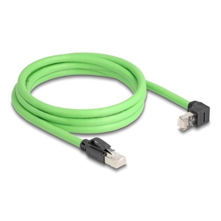 Delock rj45 cable de red cat.6a macho a macho oben angular sf/utp