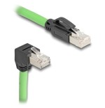 Delock rj45 cable de red cat.6a macho a macho unten angular sf/utp s