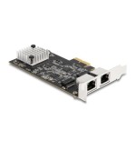 Delock pci express x2 tarjeta a 2 x rj45 5 gigabit lan rtl8126