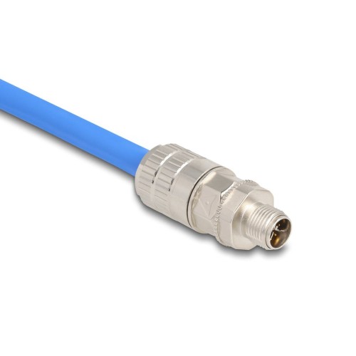 Delock m12 macho 8 pin x-kodiert feldkonfektionierbar cat.6a