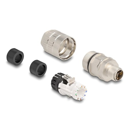 Delock m12 macho 8 pin x-kodiert feldkonfektionierbar cat.6a