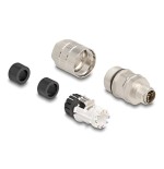 Delock m12 macho 8 pin x-kodiert feldkonfektionierbar cat.6a