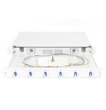 Digitus caja de empalme de fibra óptica, equipada, lc, os2 - 1u - 19"