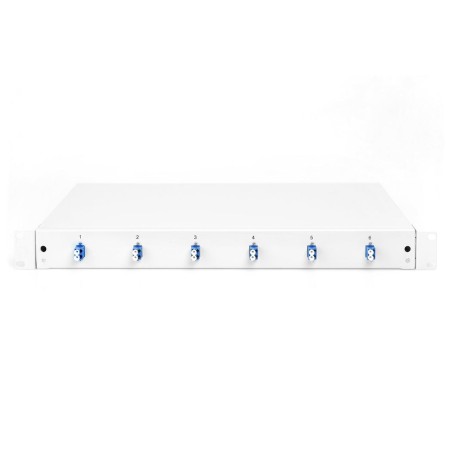 Digitus caja de empalme de fibra óptica, equipada, lc, os2 - 1u - 19"