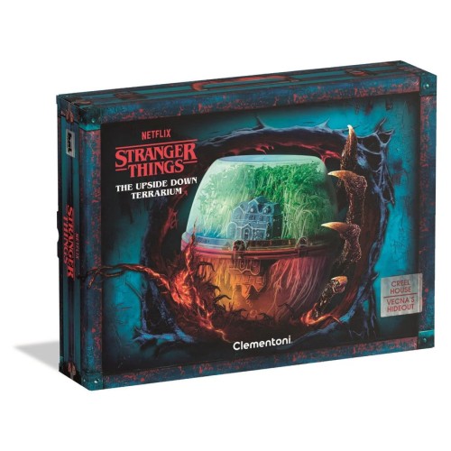 Clementoni stranger things - terrario "shadow world", caja de experimentos