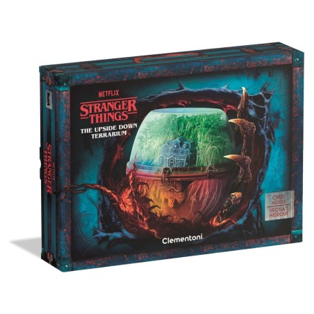 Clementoni stranger things - terrario "shadow world", caja de experimentos