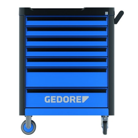 Carro de herramientas gedore workster highline azul/negro, incluye 147 herramientas 3082105