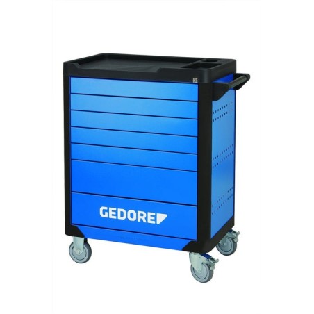 Carro de herramientas gedore workster highline azul/negro, incluye 147 herramientas 3082105