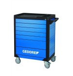 Carro de herramientas gedore workster highline azul/negro, incluye 147 herramientas 3082105