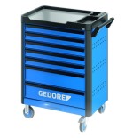 Carro de herramientas gedore workster highline azul/negro, incluye 147 herramientas 3082105