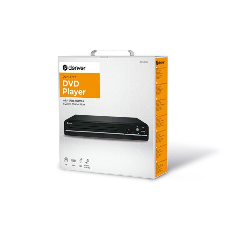 Reproductor dvd denver dvh-7787 - hdmi hasta 1080p - scart - coaxial - usb player - pal/ntsc - decodificador dolby digital