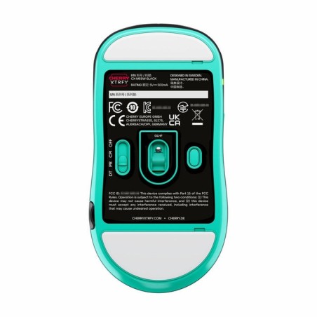 Ratón  cherry m68 wireless gaming negro/turquesa cx-m68w-black