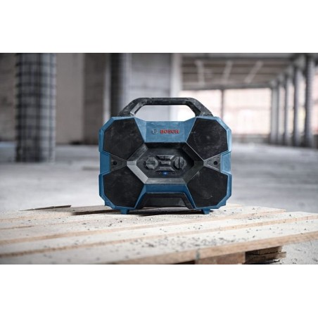 Bosch professional gpb 18v-6 c professional, altavoz azul/negro, bluetooth, ip54, usb-c 06014a6000