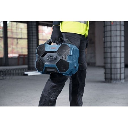 Bosch professional gpb 18v-6 c professional, altavoz azul/negro, bluetooth, ip54, usb-c 06014a6000