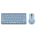 Teclado y ratón inalámbricos ngs fantasy kit blue azul