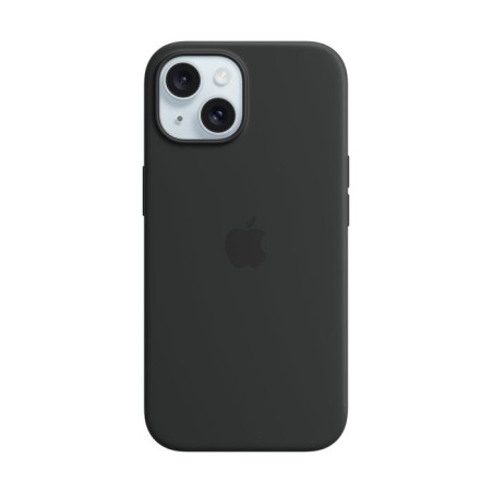 Apple funda iphone 15 silicone case with magsafe - black