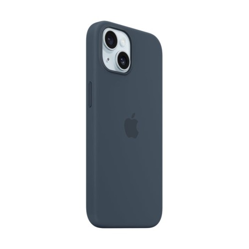 Apple funda iphone 15 silicone case with magsafe - storm blue