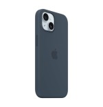 Apple funda iphone 15 silicone case with magsafe - storm blue