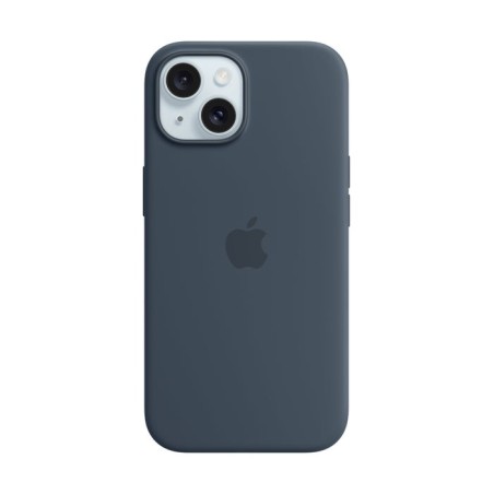 Apple funda iphone 15 silicone case with magsafe - storm blue