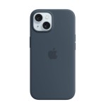 Apple funda iphone 15 silicone case with magsafe - storm blue