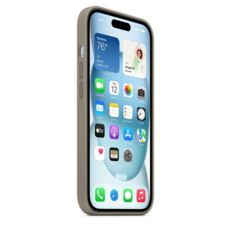 Apple funda iphone 15 silicone case with magsafe - clay