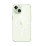 Apple funda iphone 15 clear case with  magsafe