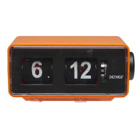 Despertador denver cr-425 fm alarma al timbre o radio flip retro dígitos batería