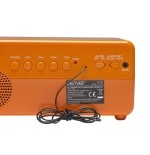 Despertador denver cr-425 fm alarma al timbre o radio flip retro dígitos batería