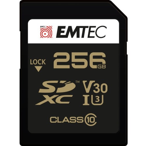 Emtec sd 256gb uhs-i u3 v30 speedin pro