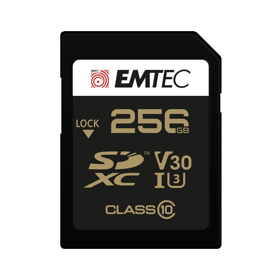 Emtec sd 256gb uhs-i u3 v30 speedin pro
