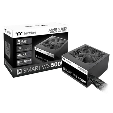 Fuente de alimentación thermaltake smart w3 0500w, 500 w ps-spw-0500nnfawe-1