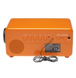 Despertador denver cr-425 fm alarma al timbre o radio flip retro dígitos batería
