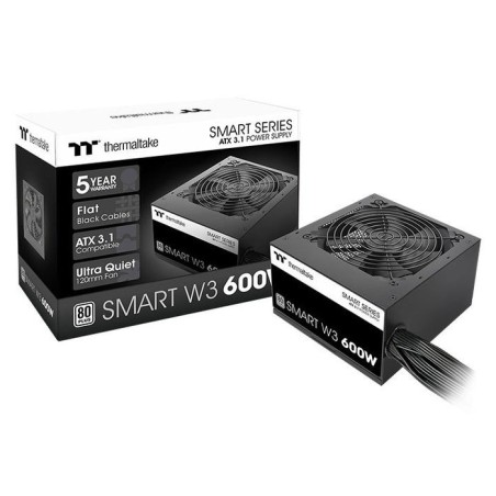 Netzteil thermaltake smart w3 600w atx3.1 80+ negro retail