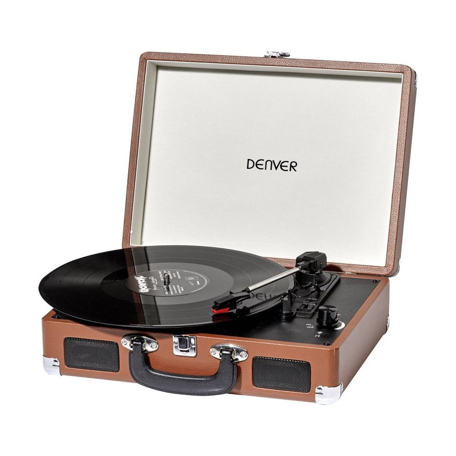 Tocadiscos denver vpl-120 marrón
