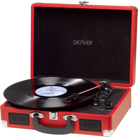 Tocadiscos denver vpl-120 rojo
