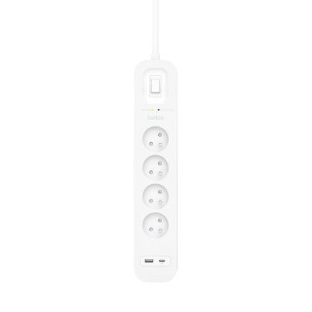 Belkin srb001ca2m limitador de tensión blanco 4 salidas ac 2 m