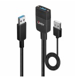 Lindy 43357 hub de interfaz usb 3.2 gen 2 (3.1 gen 2) type-a 100 mbit/s negro