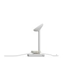 Soporte base de carga inalambrico 3en1 magsafe plata linq carga magnética qi2/ certificación mfi para apple watch