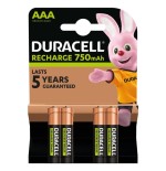 Pack de 4 pilas aaa duracell hr3-b 1.2v recargables