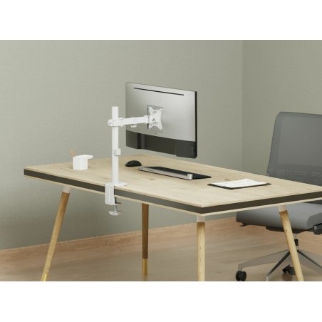 Soporte de mesa equip 650166 para 1 pantalla 17"-32" brazo inclinable y giratorio 360 color blanco