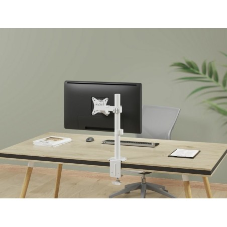 Soporte de mesa equip 650166 para 1 pantalla 17"-32" brazo inclinable y giratorio 360 color blanco