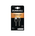 Cable usb lightning duracell usb5022a usb macho lightning macho 2m negro