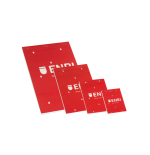 Enri a4 tapa blanda bloc de notas grapado - tamaño a4 - tapa blanda - 80 hojas - rojo